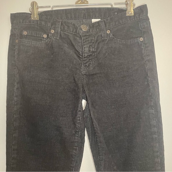 J CREW Tall mid-rise black skinny corduroy jean in signature stretch SZ/27 - Picture 2 of 10